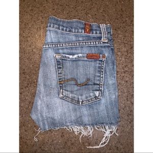 7 For All Mankind Cut Shorts
